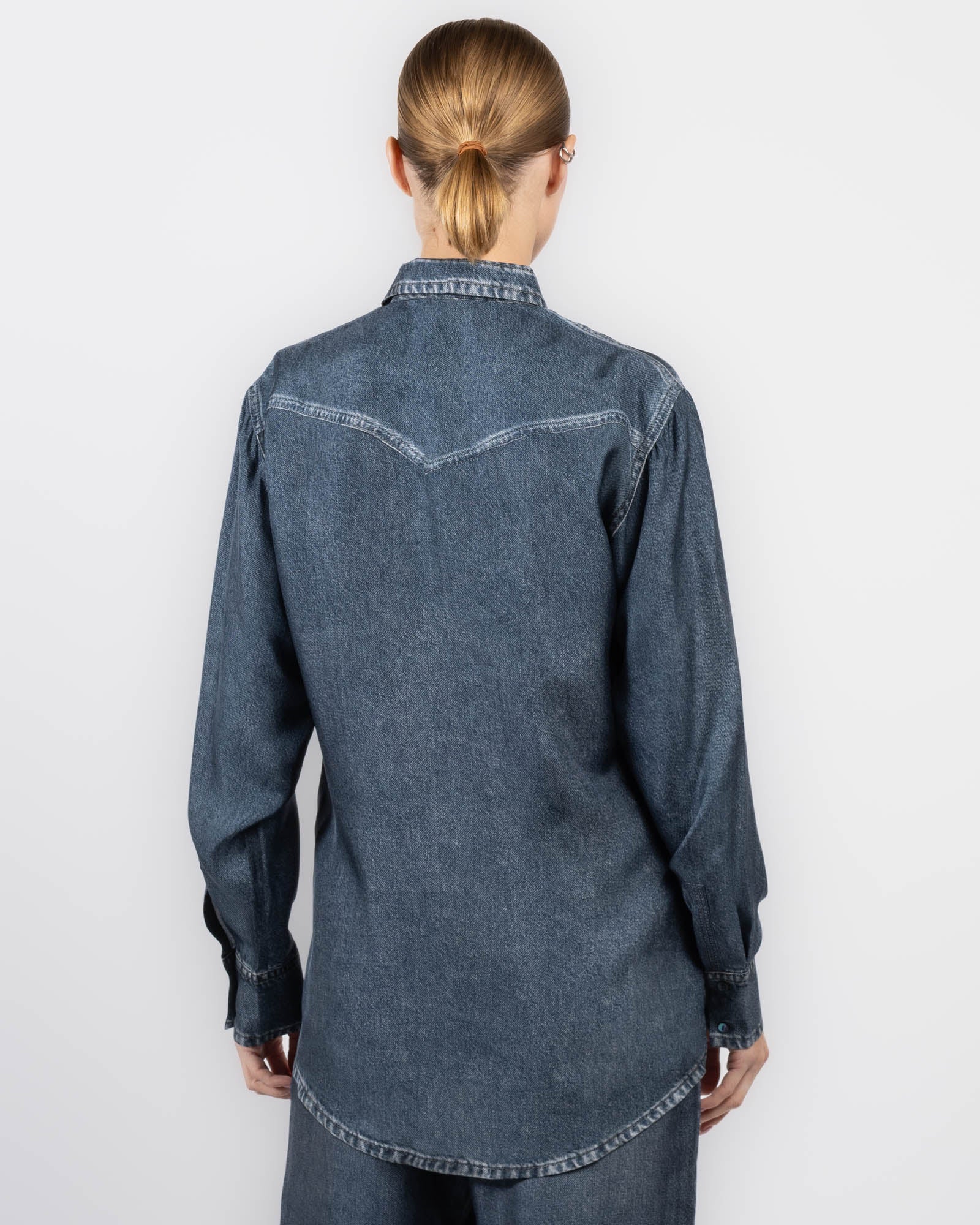 Chemise en jean à manches longues