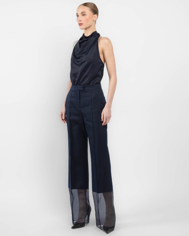 Sheer Hem Pants