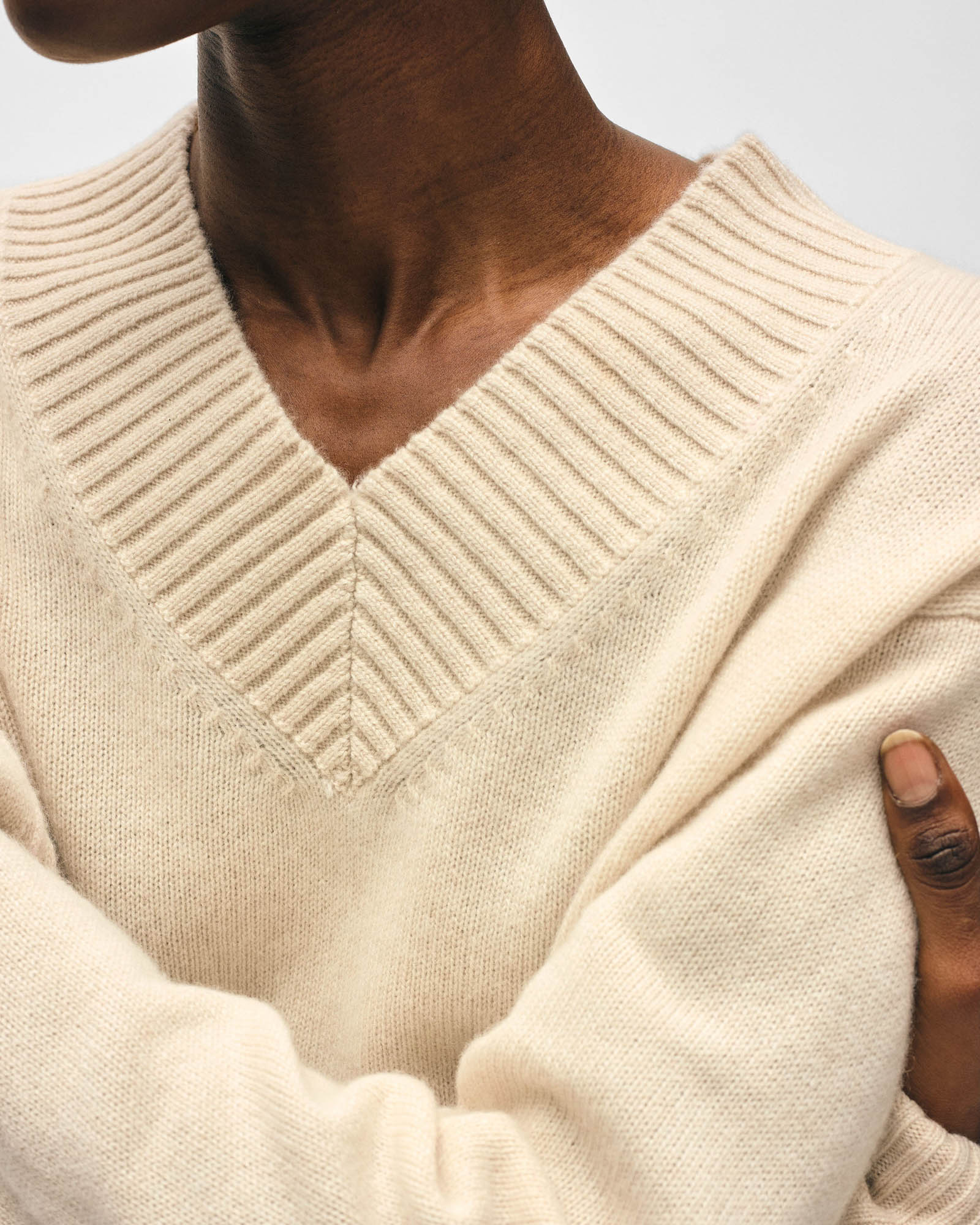 Rib V-Neck Sweater