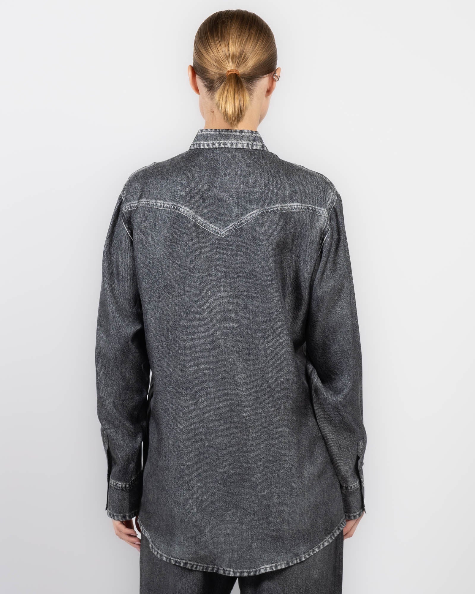 Chemise en jean à manches longues