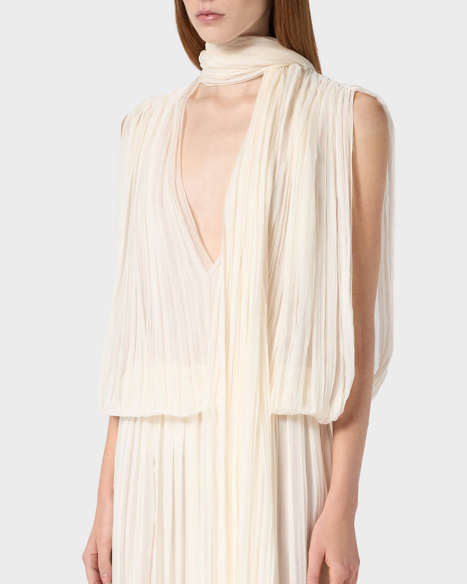 Chiffon Plissé Dress