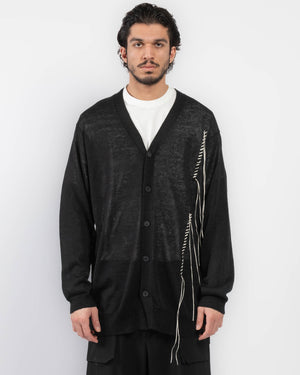 Embroidery V-Neck Cardigan