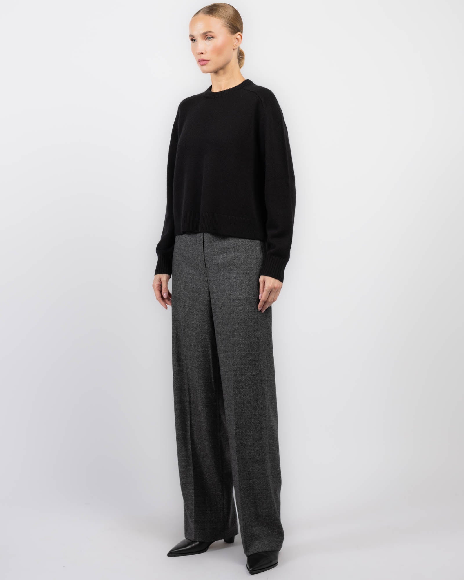 Crop Crewneck Sweater