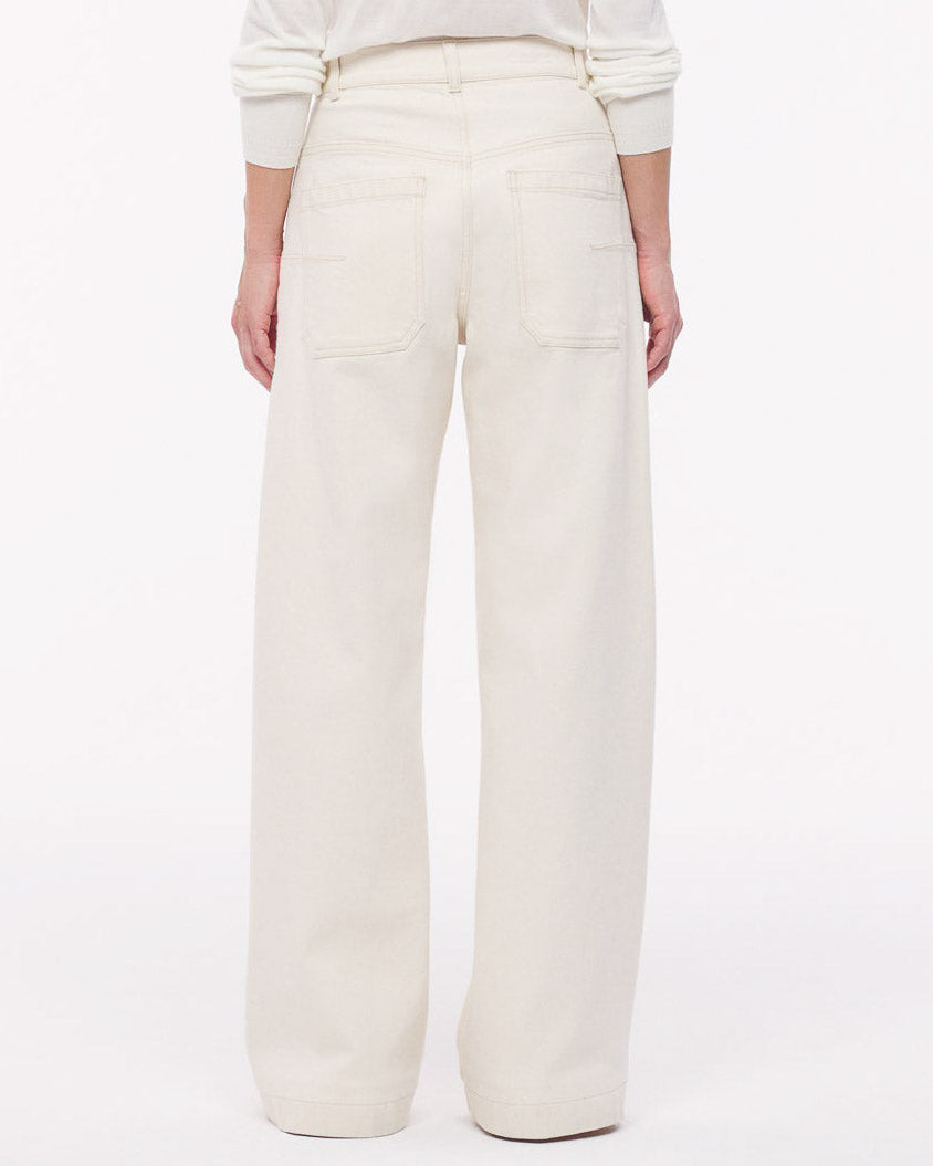 Pantalon en denim fuselé de charpentier