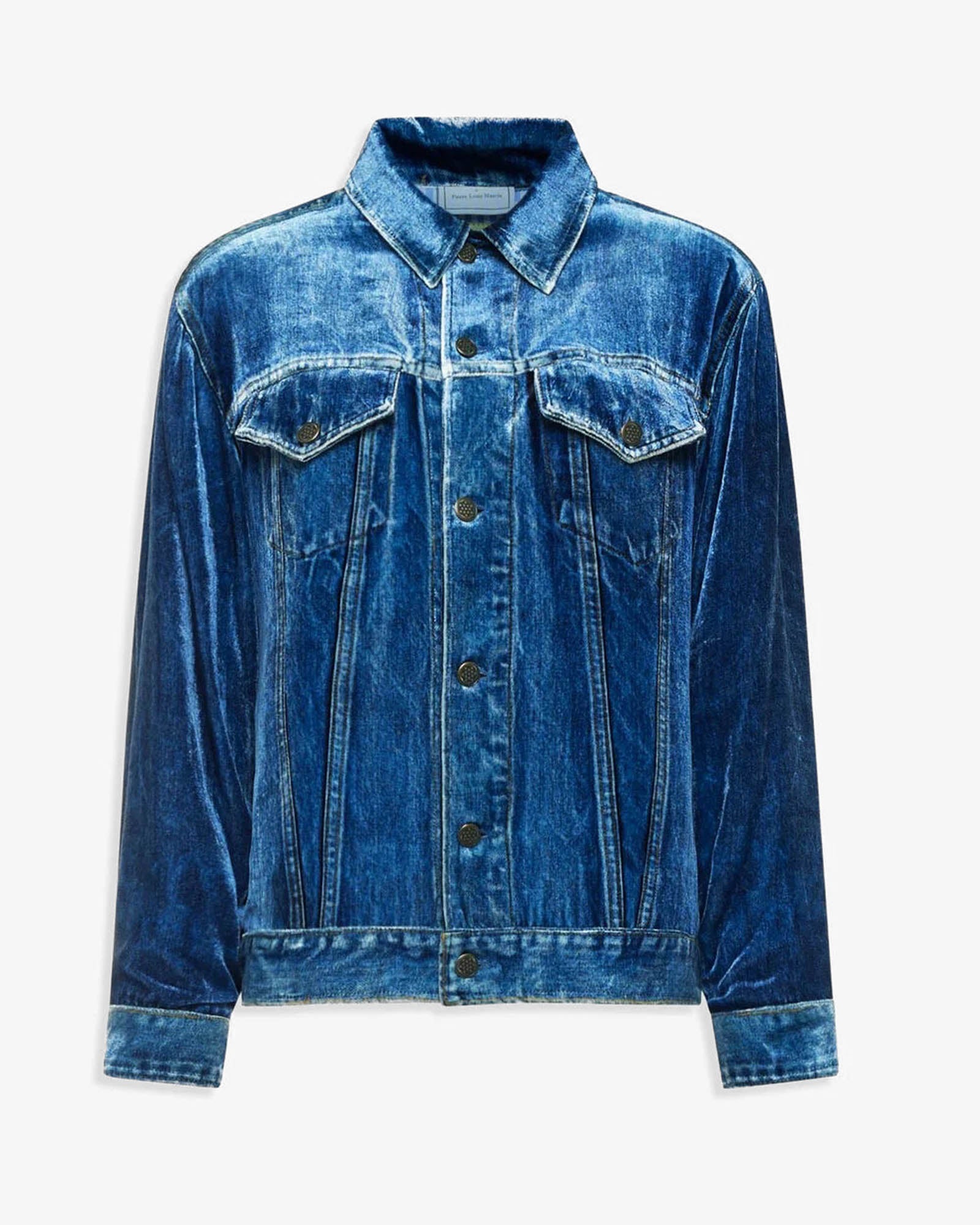 Veste en jean imprimée