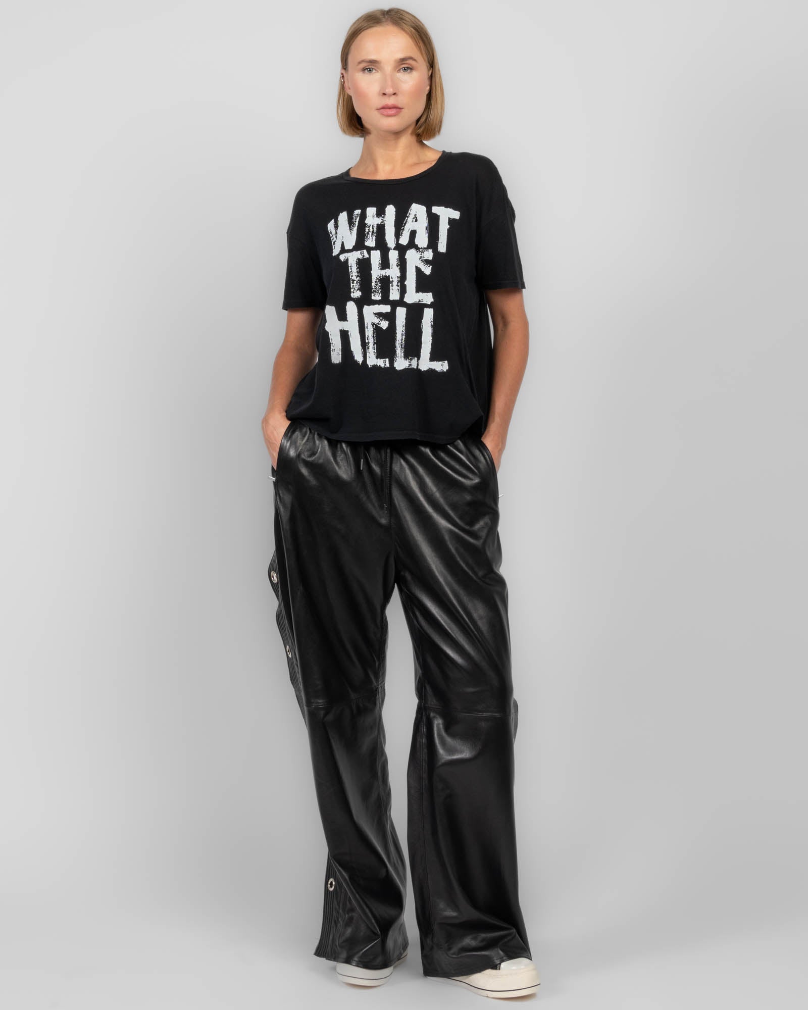 R13 UNISEX WHAT THE HELL RELAXED T ブラックM R13 What The Hell Tee