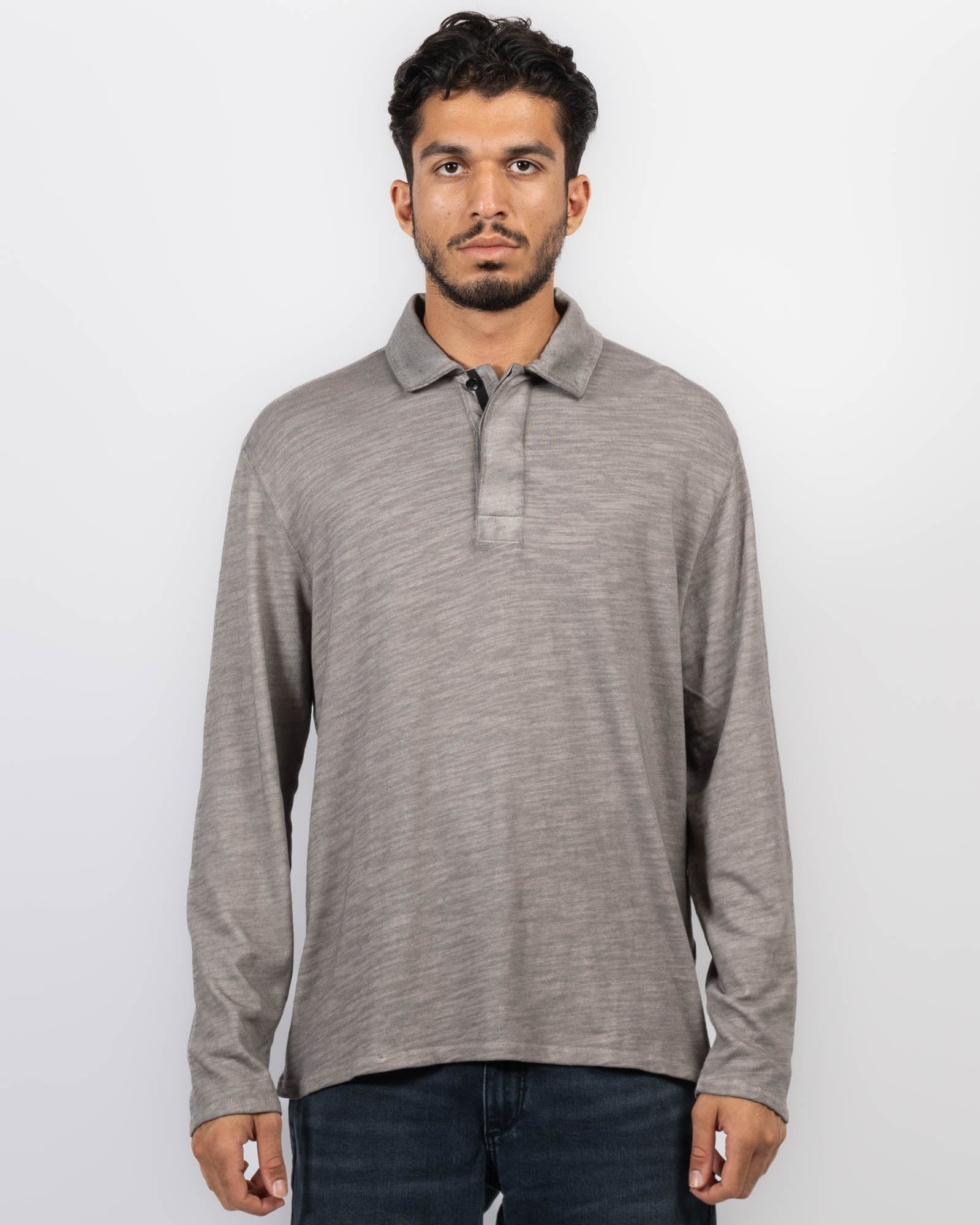 Flame Long Sleeve Polo