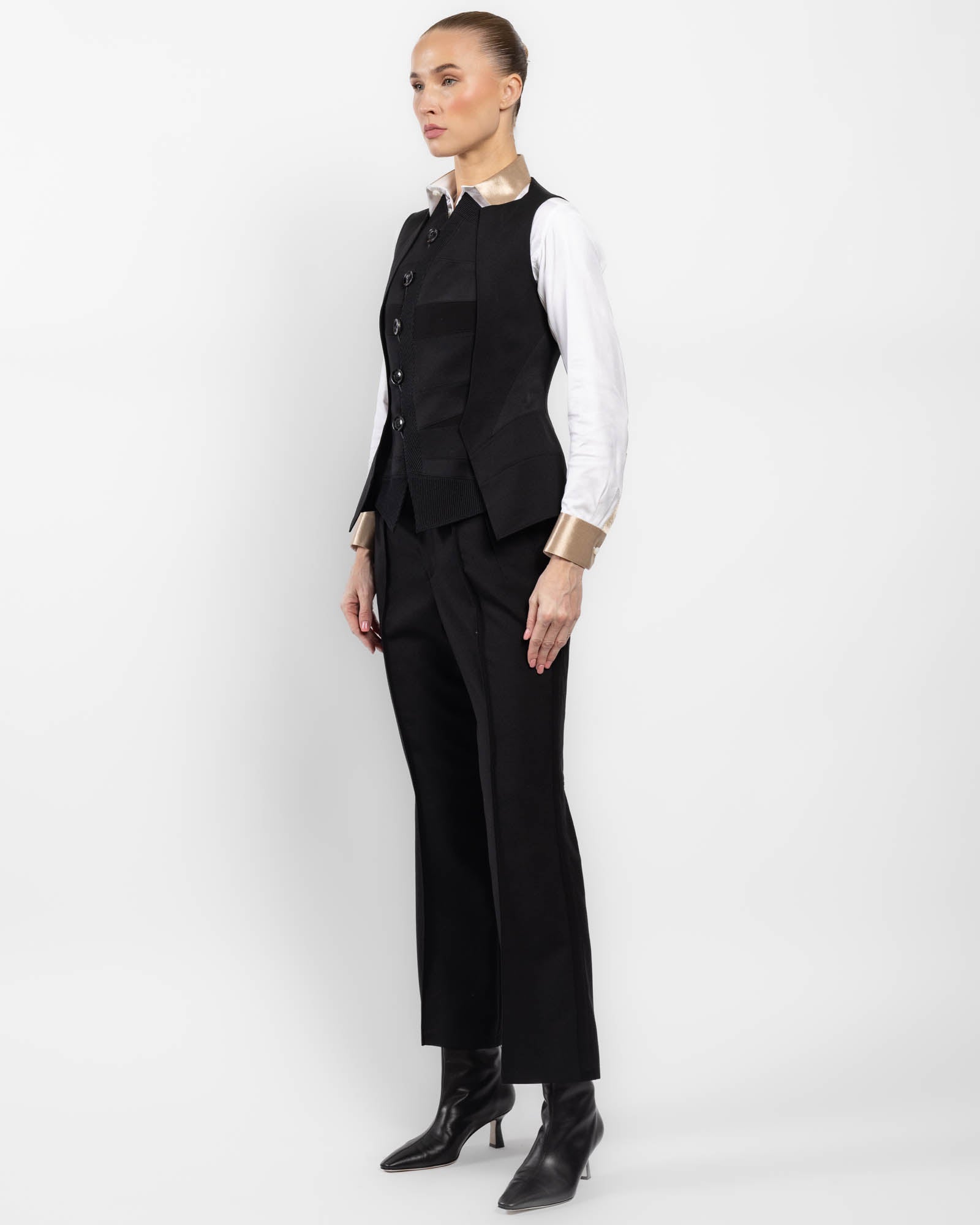 Gilet à coupe horizontale