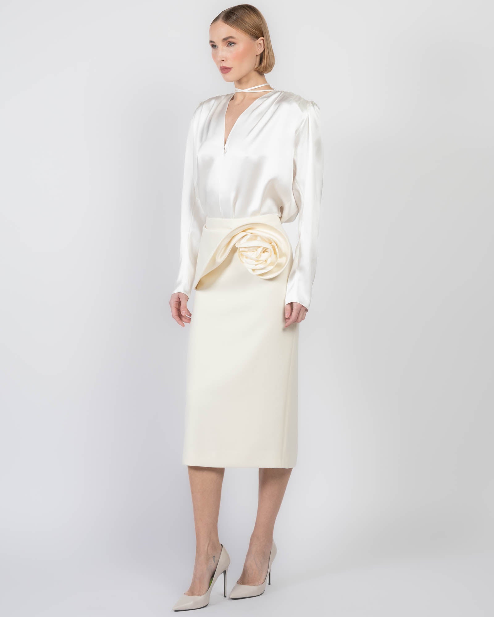 Floral Applique Skirt