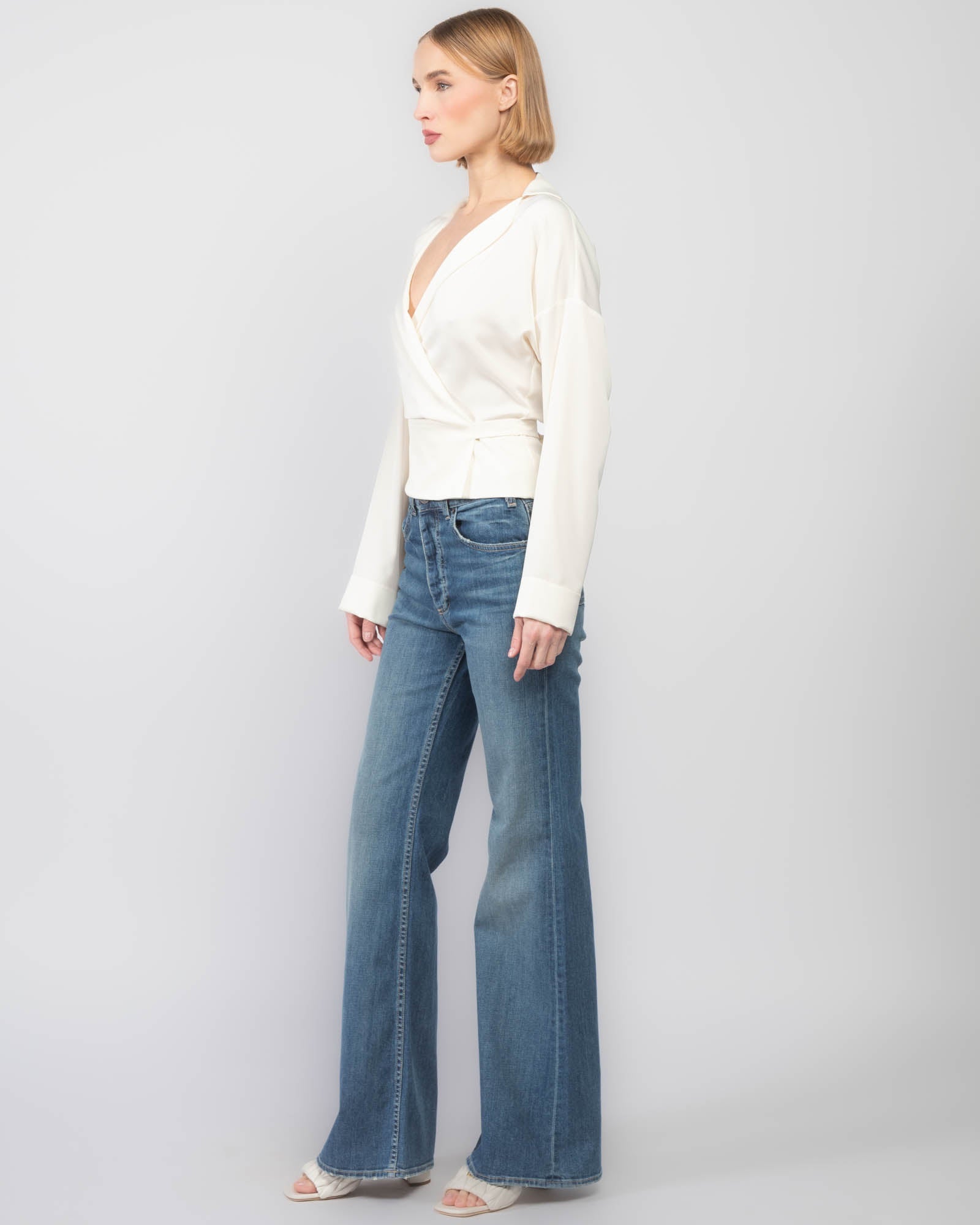 Chemisier fluide en crêpe