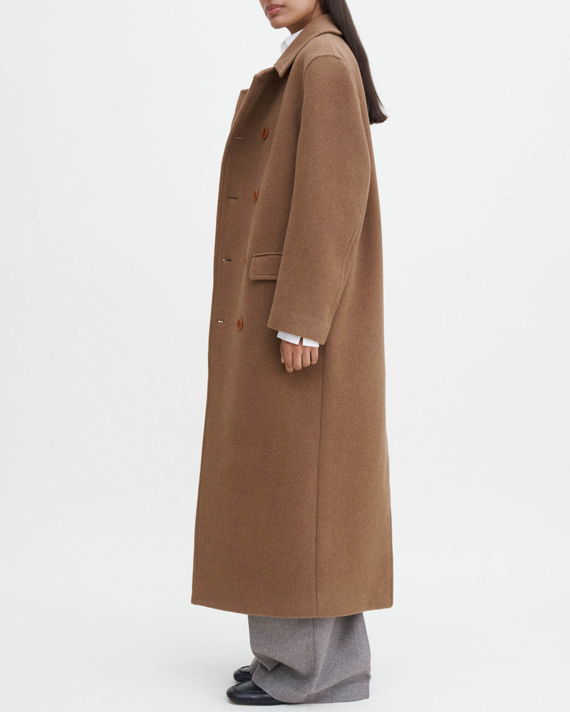 Double-Breasted Wool Coat