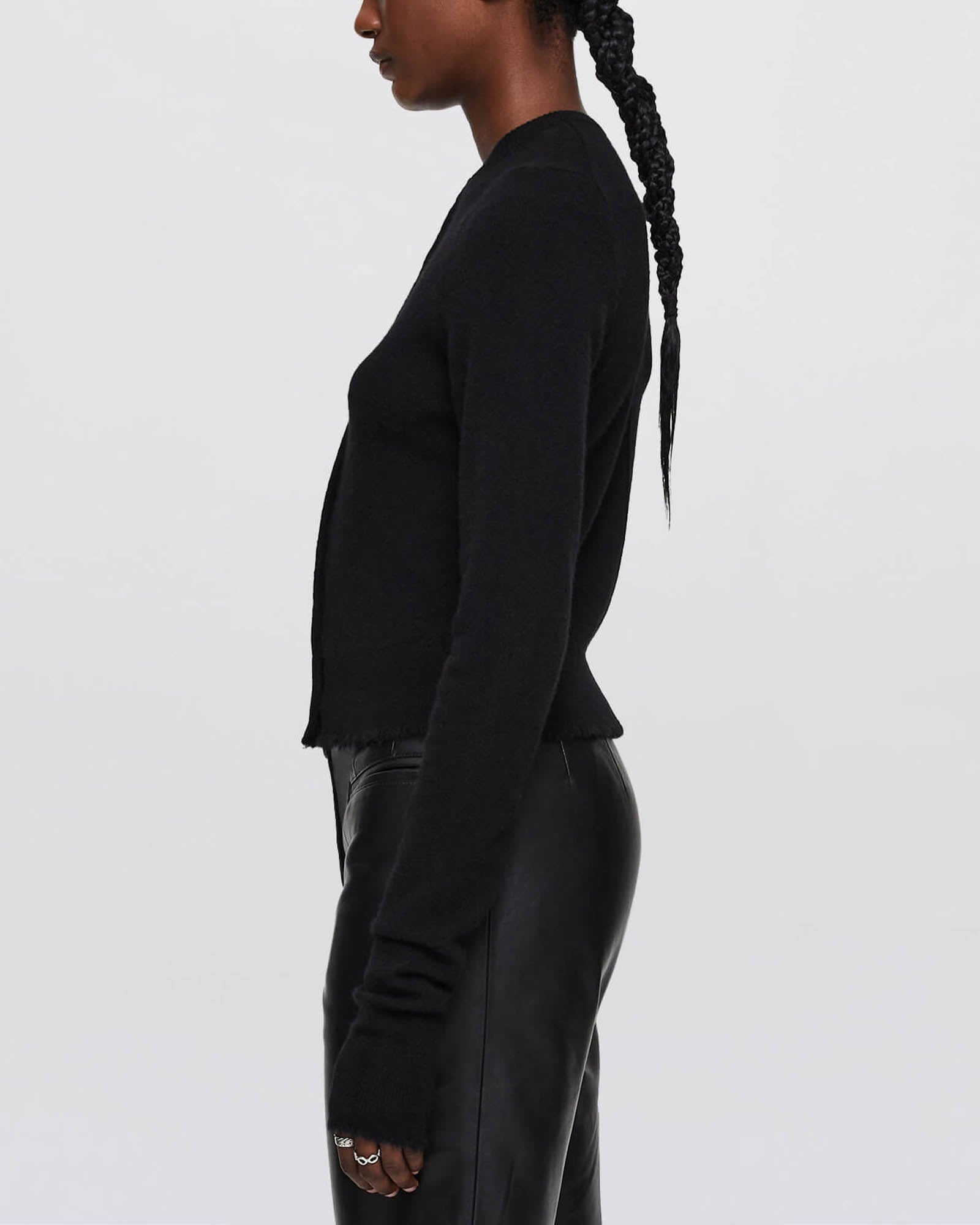 Cardigan ras du cou en cachemire