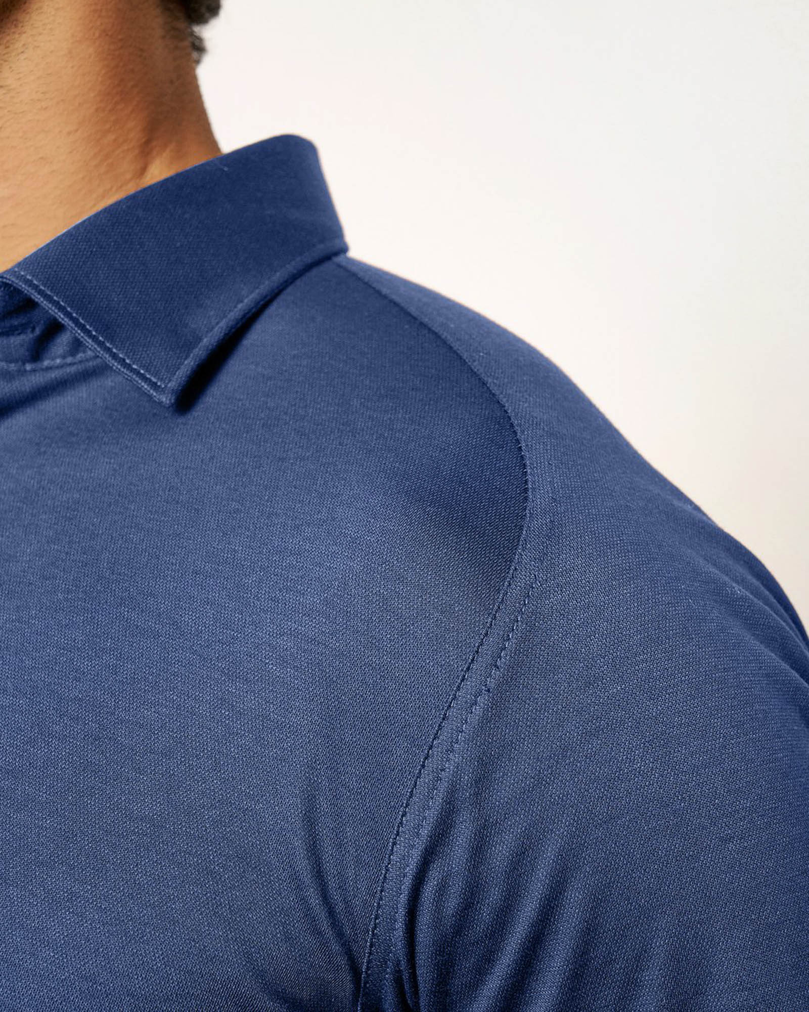 Long Sleeve Solid Pique Shirt