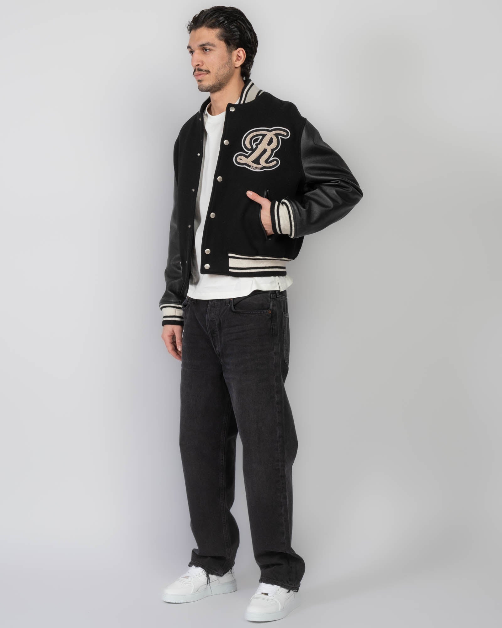 Varsity Wool Leather Jacket