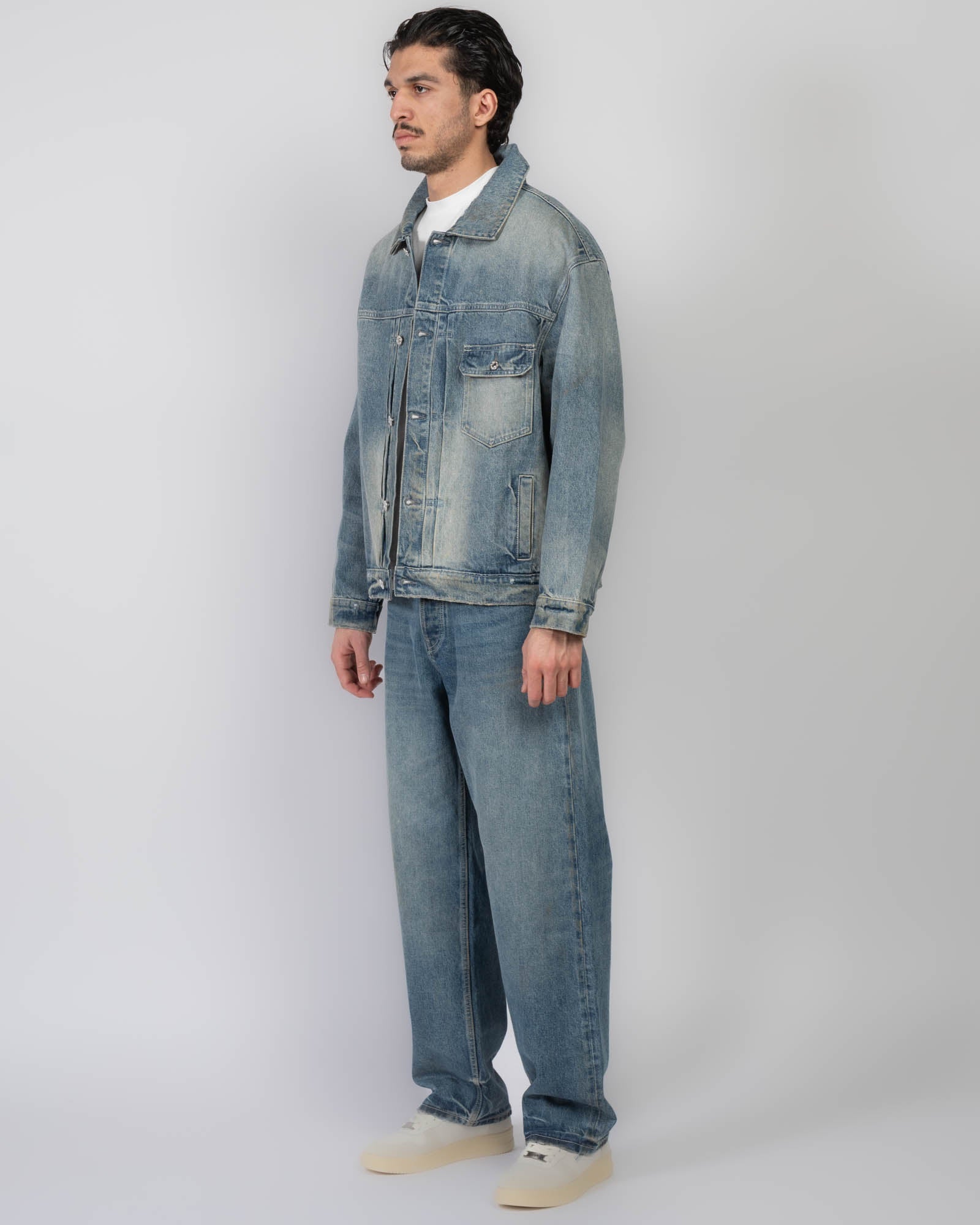 Veste en jean surdimensionnée