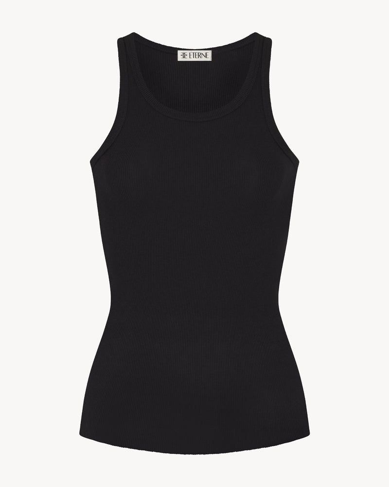 High Neck Fitted Tank Top