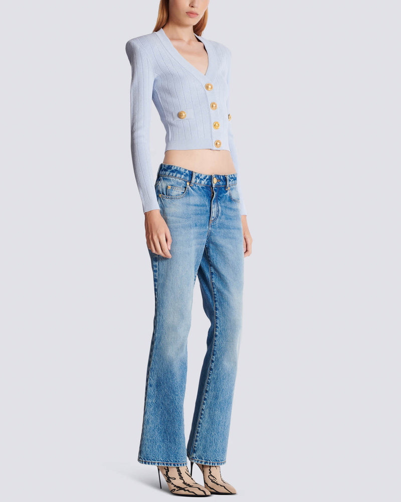 V-Neck Knit Cardigan