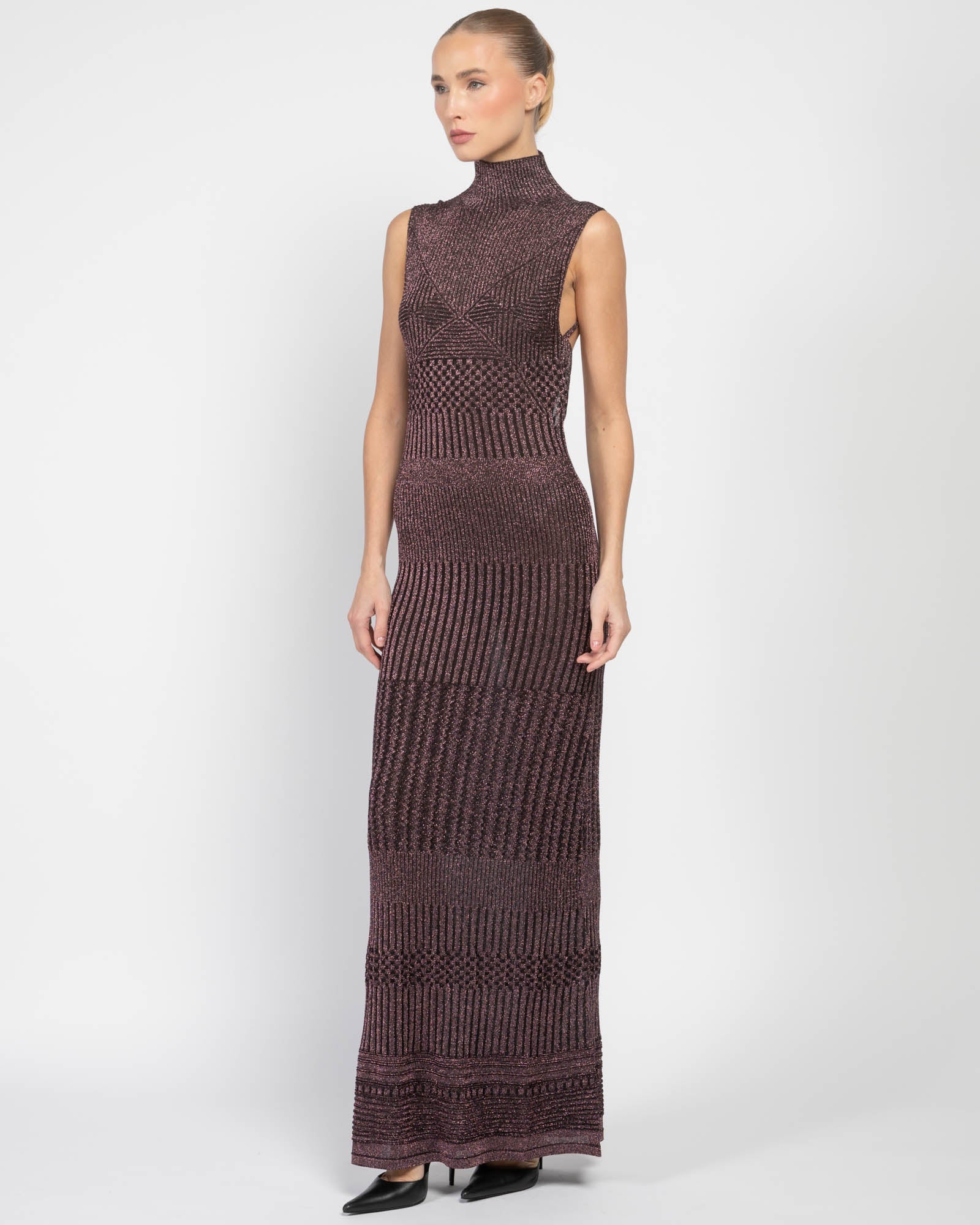 Sleeveless Turtleneck Dress