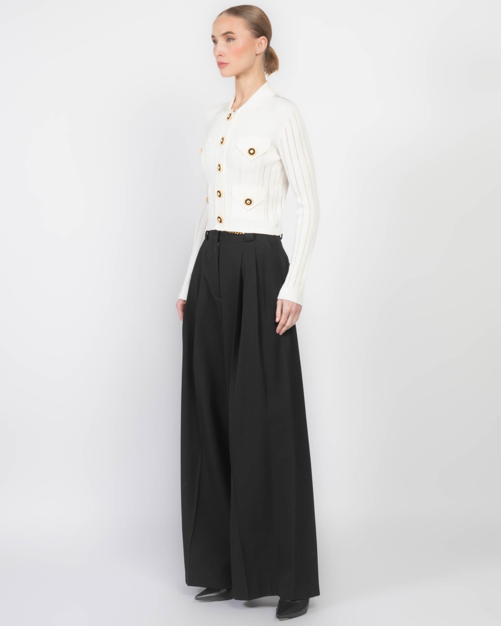 Cardigan en tricot à 4 poches