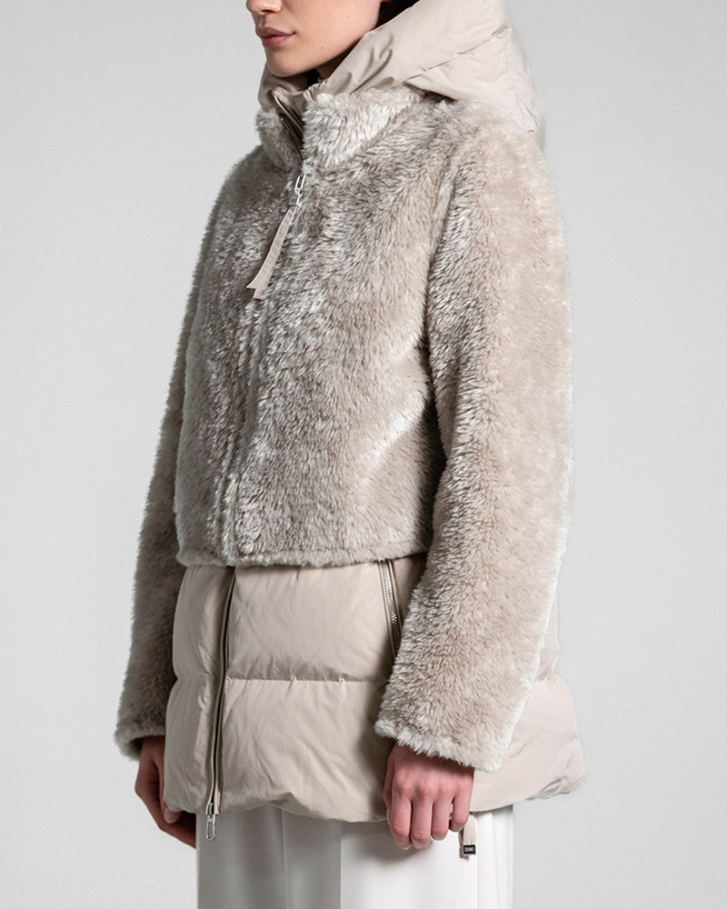 Flake Shearling Coat