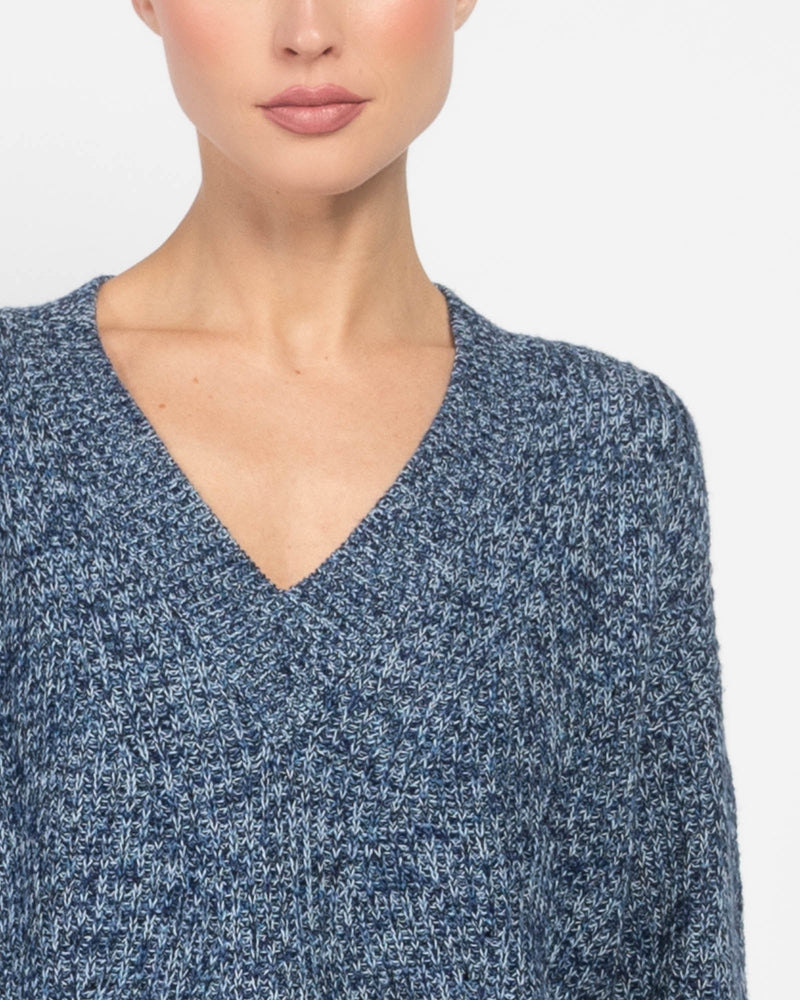 Marled V-Neck Sweater