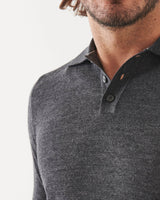 3 Button Polo Sweater