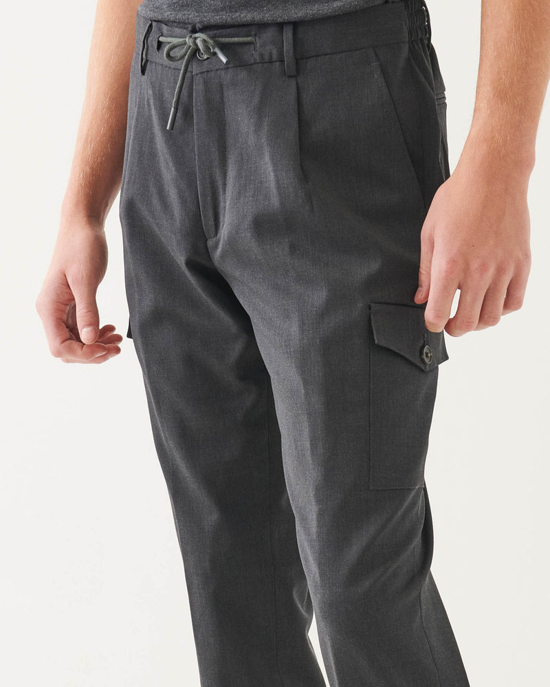 Drawstring Slim Cargo Pants