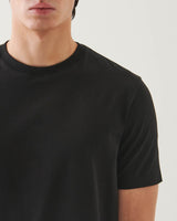 Organic Pima High Neck Crew Tee