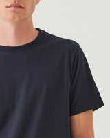 Organic Pima High Neck Crew Tee