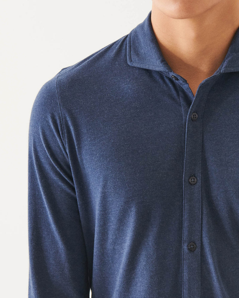 Long Sleeve Over-Dye Button Front Shirt