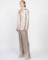 Oversized Silk Blazer
