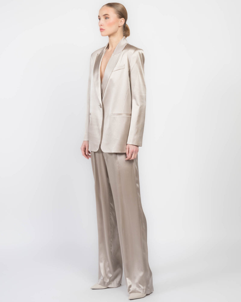 Oversized Silk Blazer