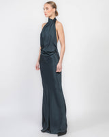 Halter Drape Gown
