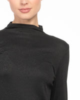 Lurex Turtleneck Top