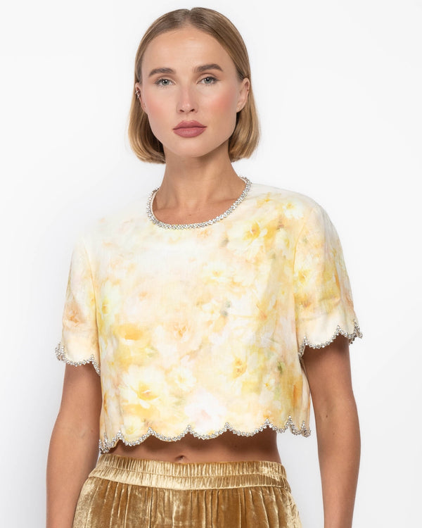 Crushed Scalloped Top