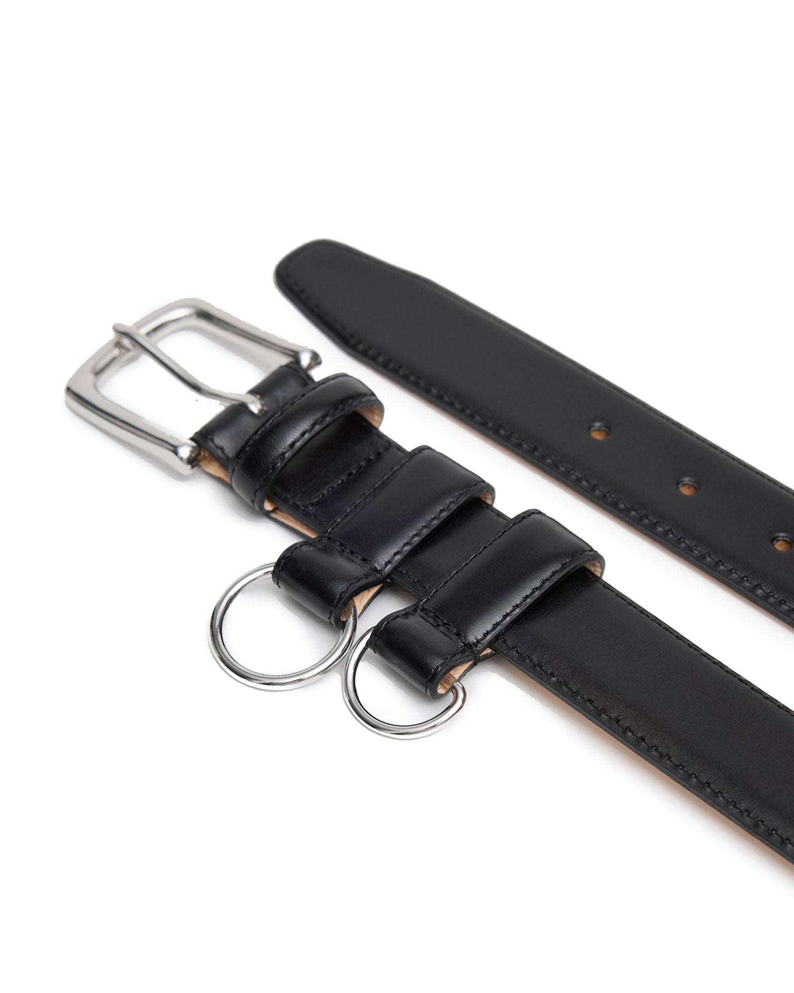 Ring Hardware Leather Belt
