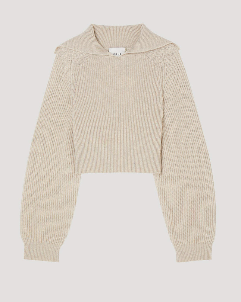 Cashmere Wide Collar Sweater