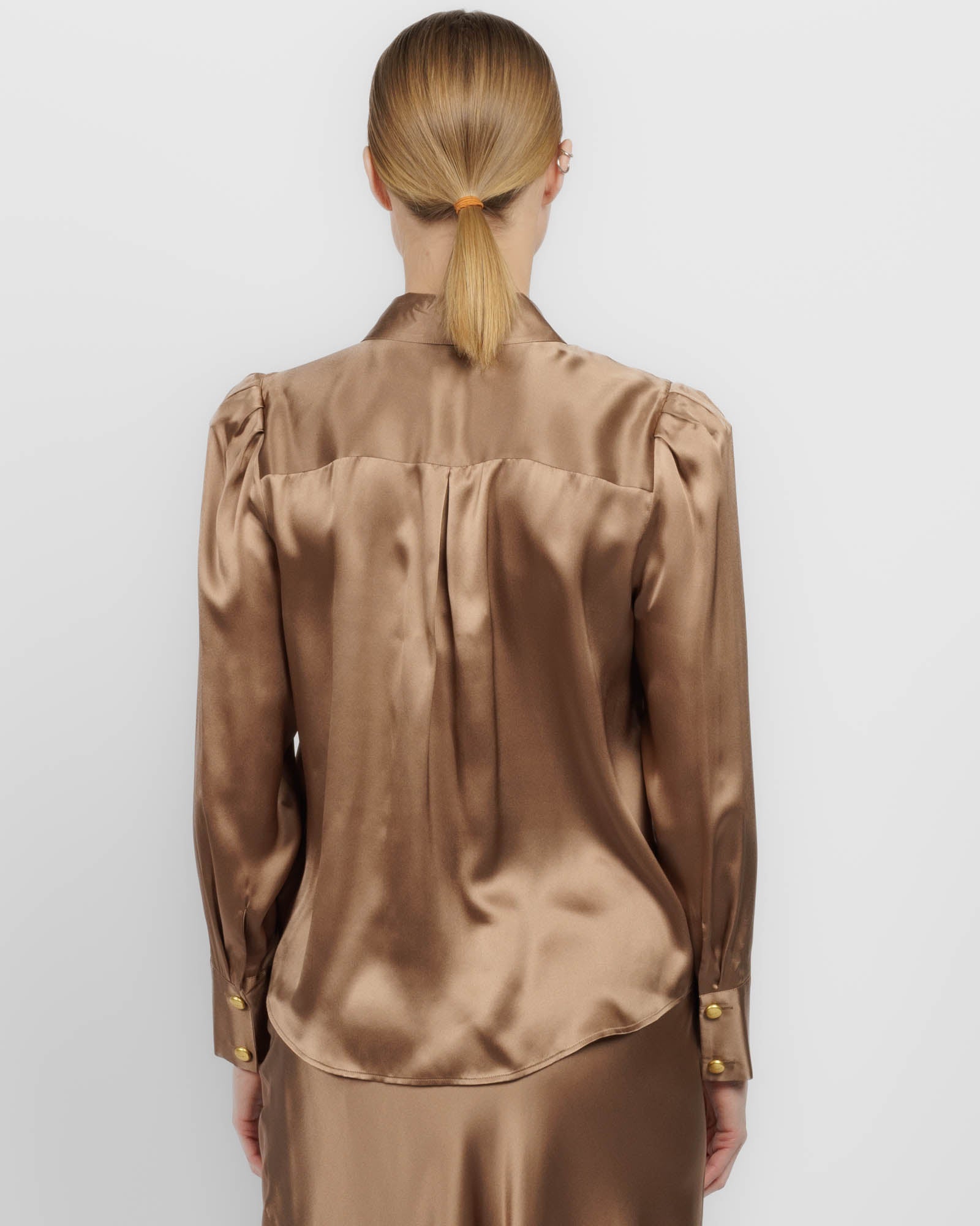 Honey Neck Tie Blouse