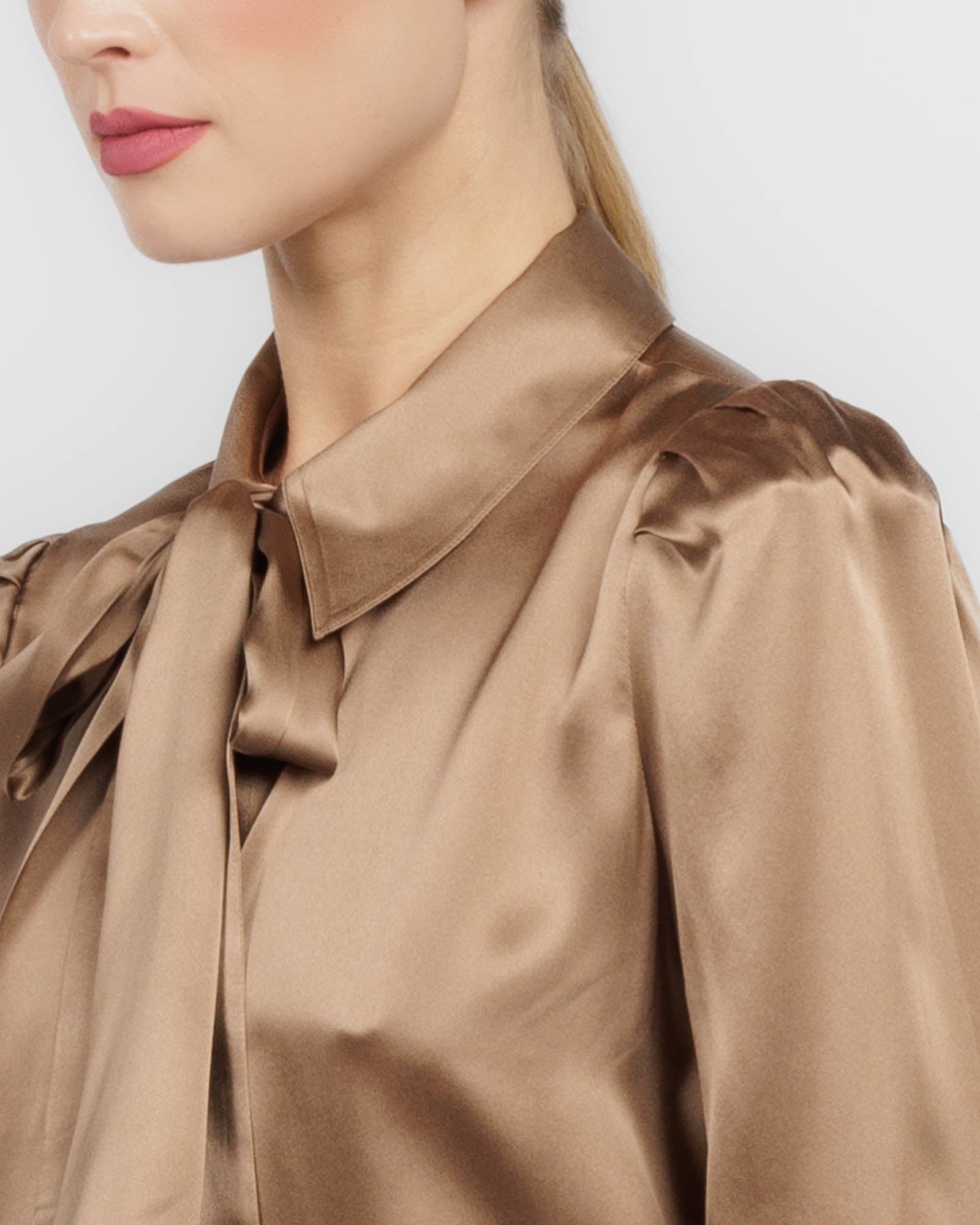 Honey Neck Tie Blouse