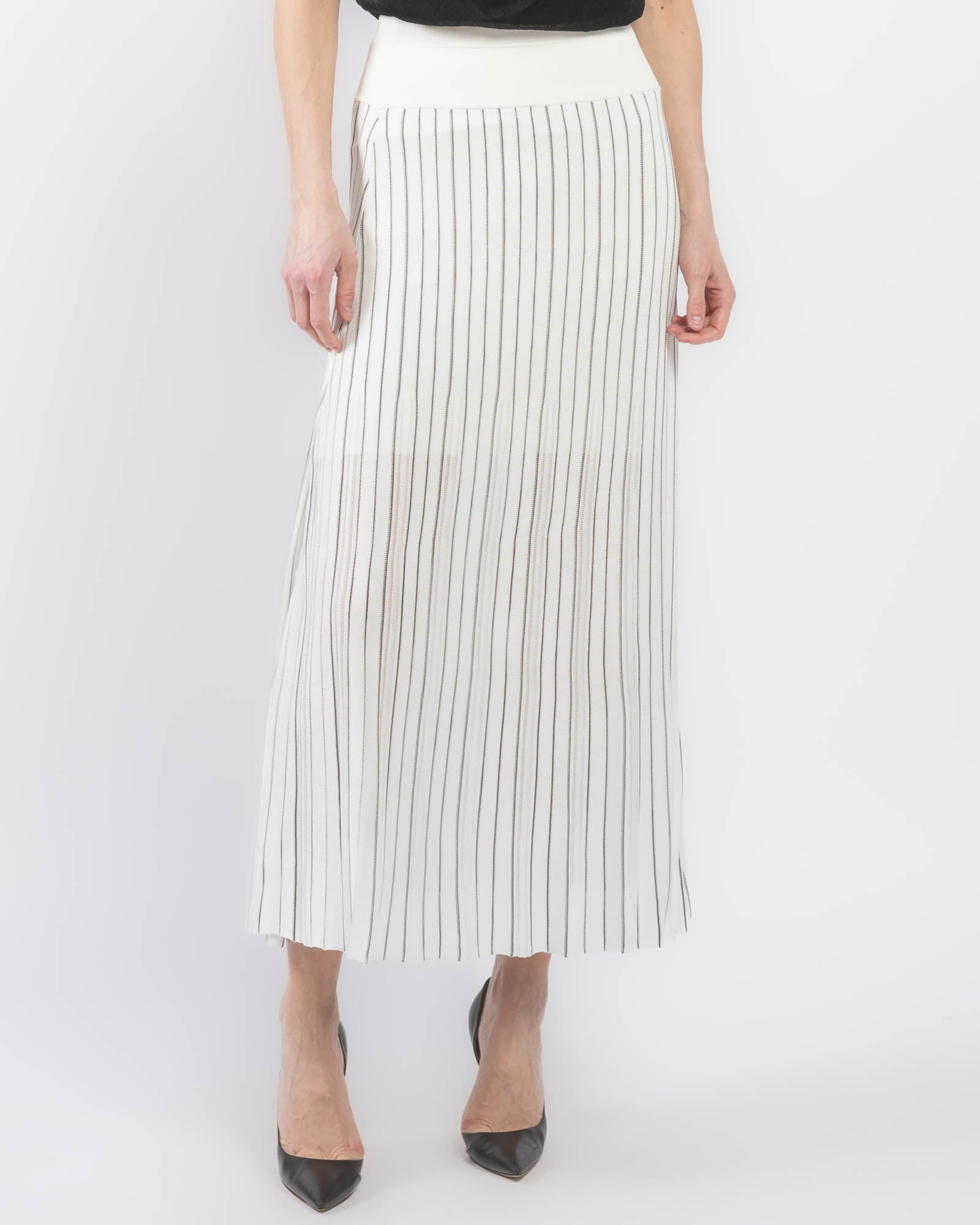 Variegated Pleat Skirt