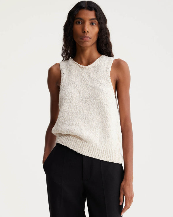 Boucle Knit Halter Top