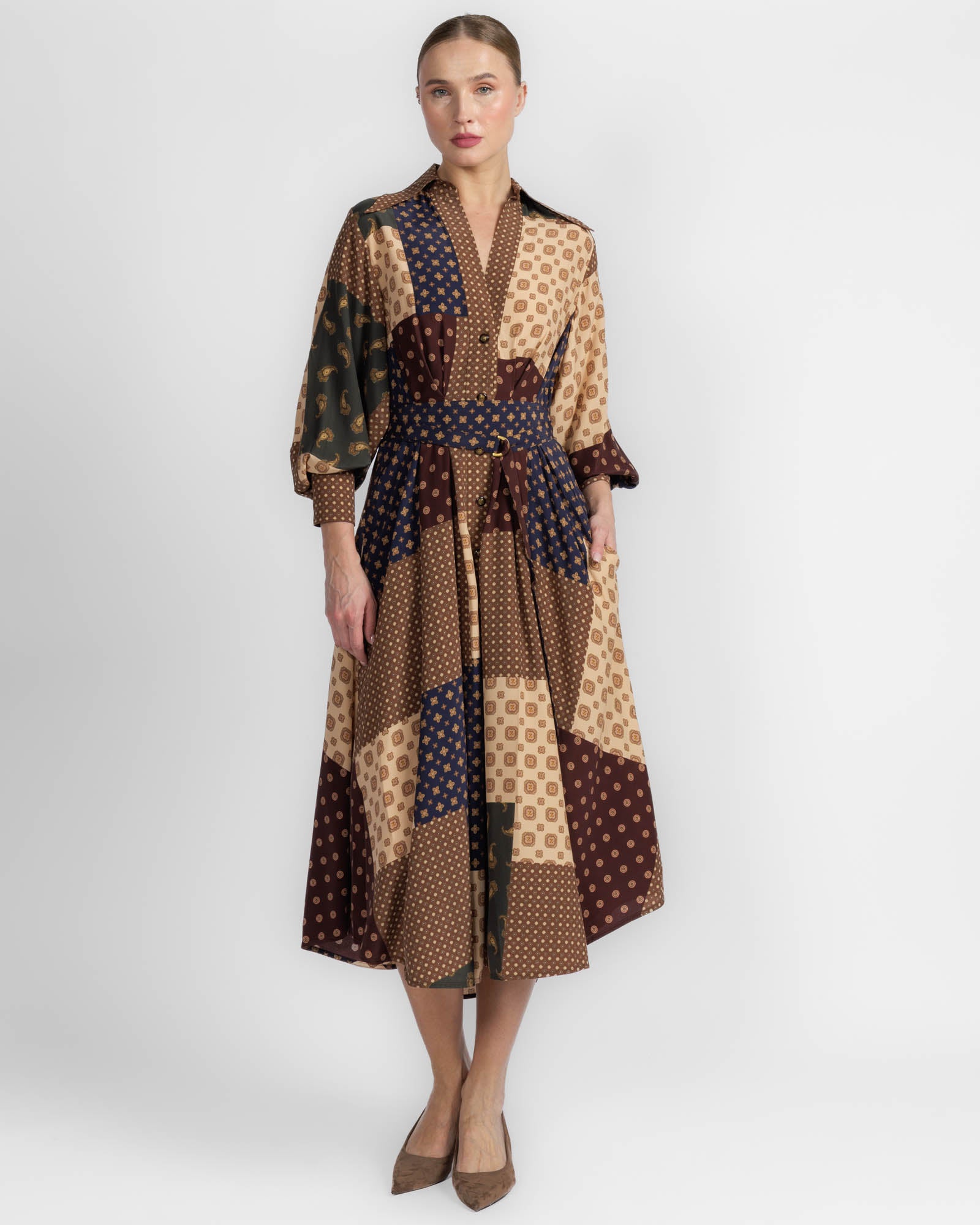Tuck Midi Dress