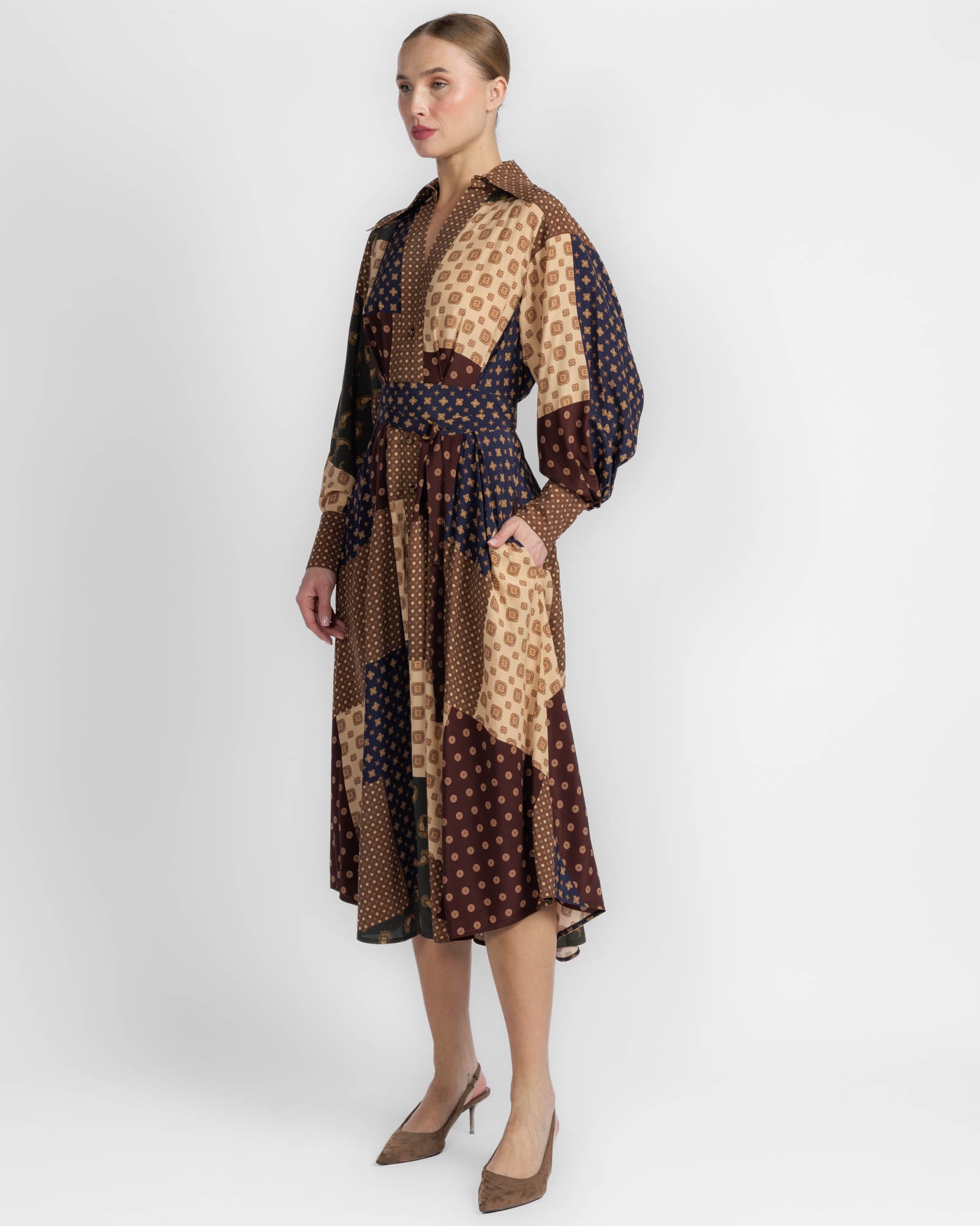 Tuck Midi Dress