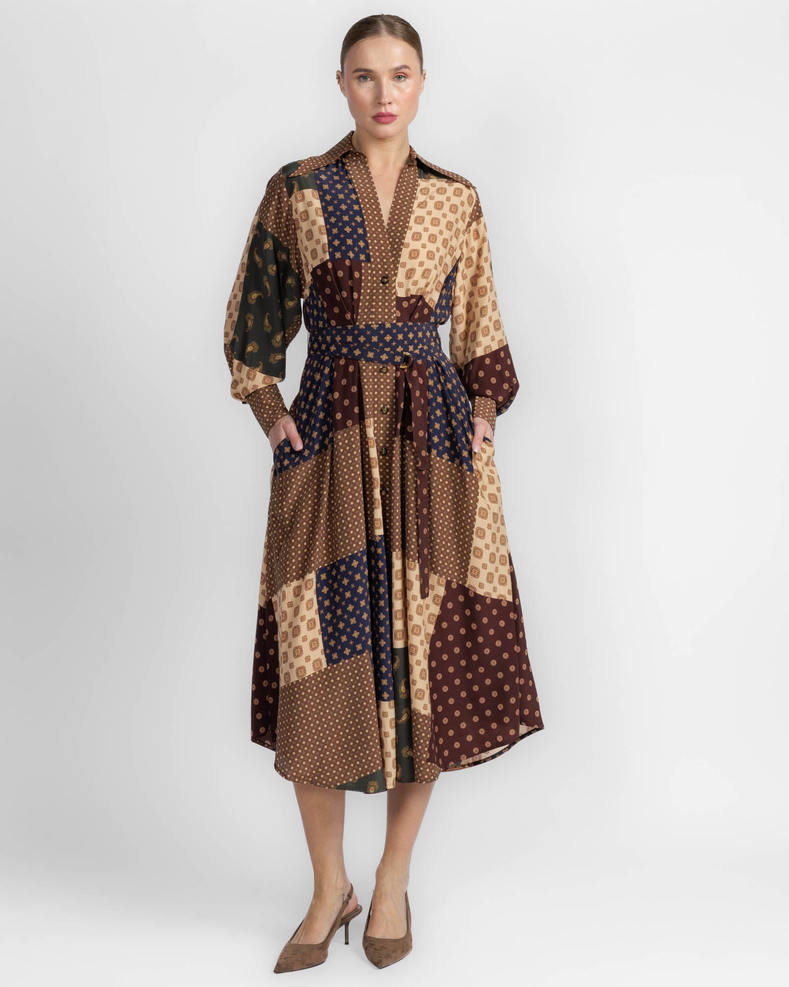Tuck Midi Dress