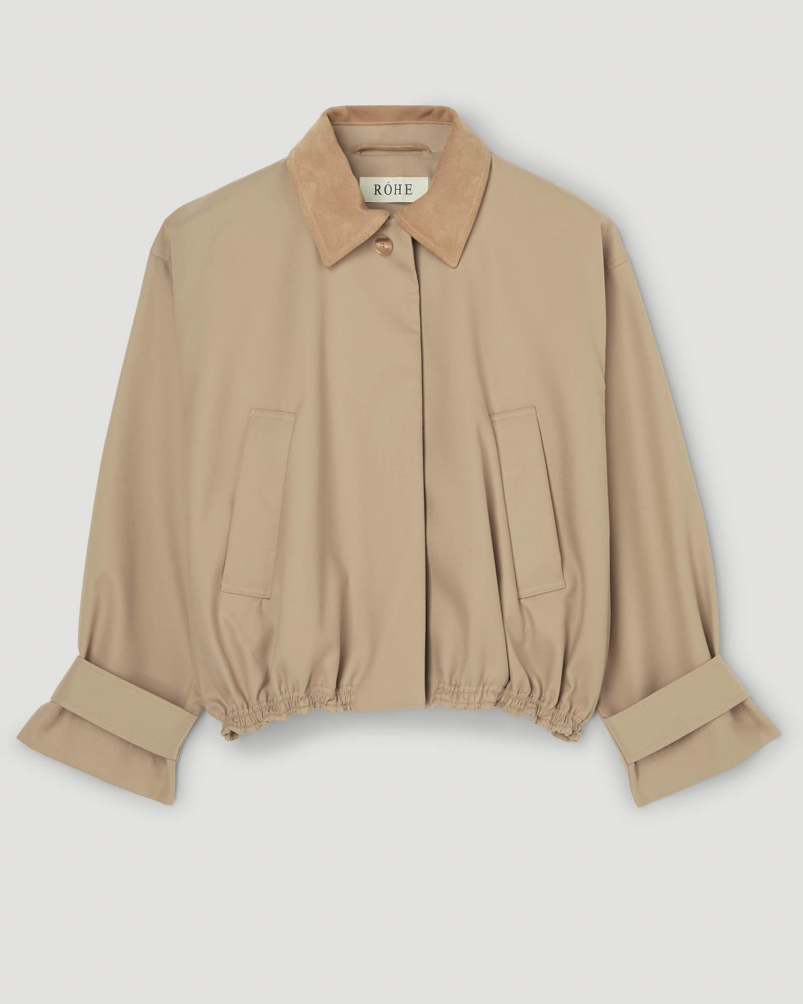 Suede Collar Blouson Jacket