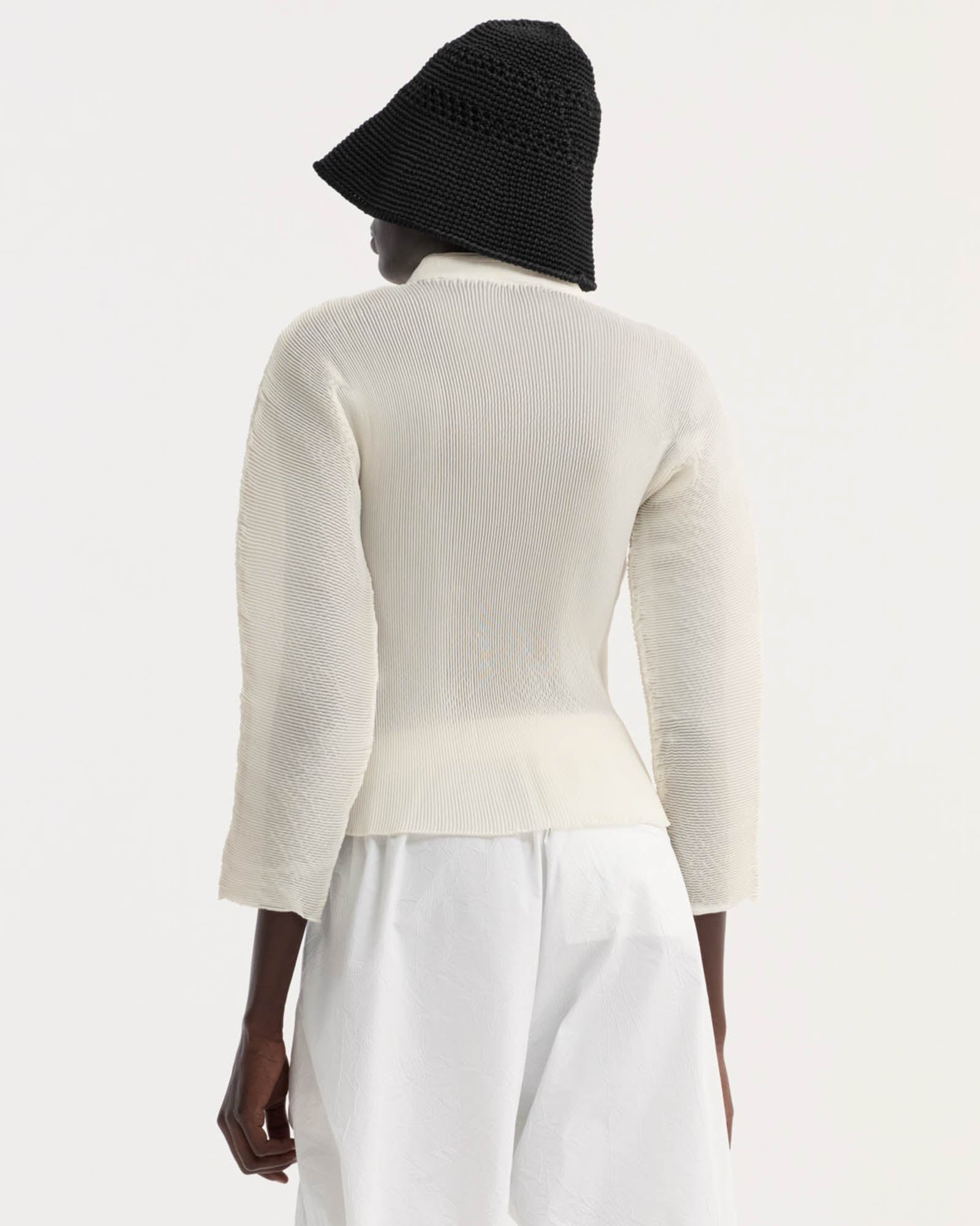 Plissé Cardigan