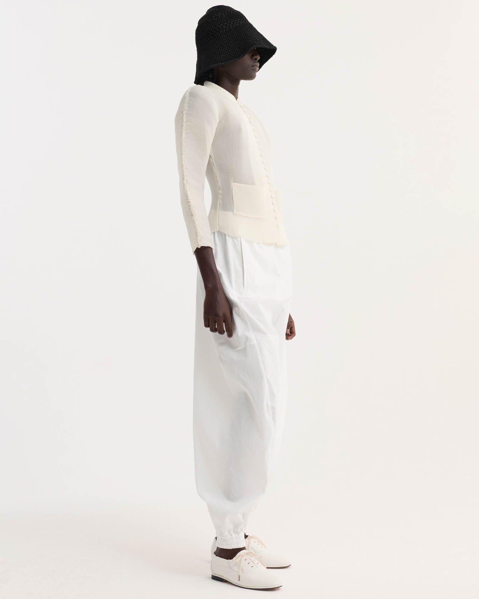 Plissé Cardigan