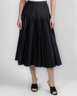 Technical Plisse Skirt