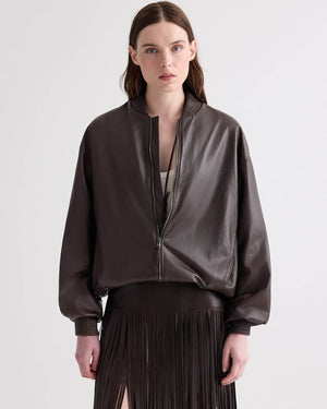 Bubble Hem Bomber Jacket