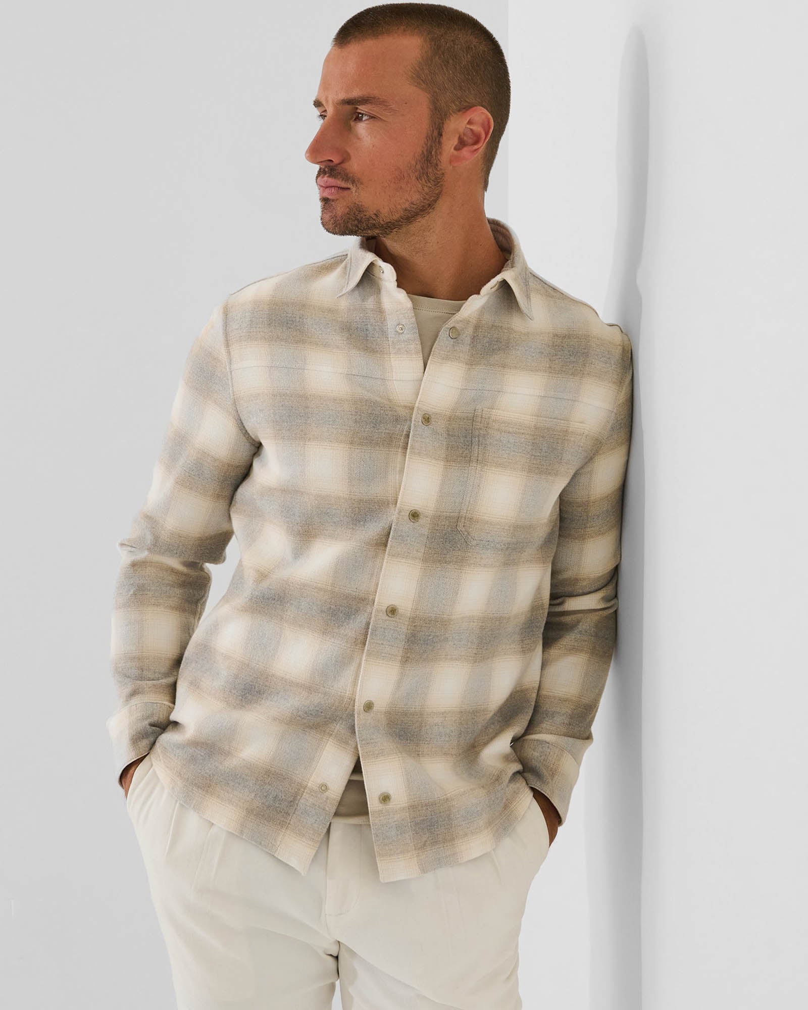 Flannel Plaid Overshirt